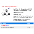 thumbnail image 2 of Fuel Filter Kit - Compatible with 1999 - 2003 Ford F-550 Super Duty 7.3L V8 2000 2001 2002, 2 of 2