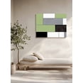 thumbnail image 5 of Sage Green Black Grey Wall Art for Living Room,Canvas Picture Wall Decor for Bathroom Bedroom,Modern Irregular Geometric Abstract Painting Artwork for Office Kitchen Hallway Dining Room Decor 16"x20", 5 of 8