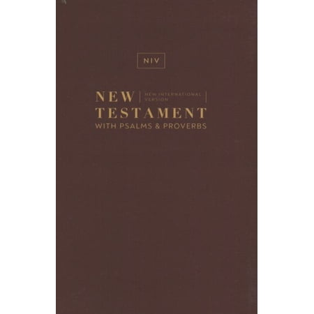 Pre-Owned Holy Bible: Niv New Testament With Psalms and Proverbs Burgundy Comfort Print Paperback