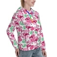 thumbnail image 6 of Daiia Flamingo Pattern Women's Fashion Hoodies & Sweatshirts with Kangaroo Pocket Hooded Sweatshirt with Eye-catching Drawstrings-XX-Large, 6 of 7