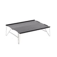thumbnail image 1 of Small Folding Desk Computer Desk Quickly Set up Foldable Square Desk Camp Table Folding Table for Small Space Patio Picnic Travel Garden Black, 1 of 9