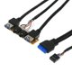 thumbnail image 2 of Panel de carcasa frontal USB 3,0 + usb3.0 + h D puertos de conector de audio tablero I/o + cable interno Feliz Sencillez, 2 of 5