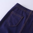thumbnail image 6 of WQNVRNR Girls Stretchy Leggings Elastic Waist Slim Fit Comfortable Fall Casual Pants Navy 8 Years, 6 of 7