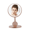 Impressions Vanity Serenity Tri-Tone LED Lamp Mirror with Touch Dimmable Switch, 360 Degree Tilt Magnifying Makeup Mirror with App Controller and Wireless Phone Charger (Rose Gold)