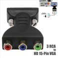 thumbnail image 4 of 4X 3 RGB Female to HD 15-Pin VGA Style Component Video Jack Adapter Conventer, 4 of 5