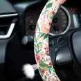 thumbnail image 5 of Watercolor Burgundy Flowers Steering Wheel Cover Auto Steering Wheel Protector, Anti-Slip, Breathable, Absorbing Sweat, Universal Car Accessories 14.5–15 inch,Fit for Most Car, Trucks, SUV, 5 of 13