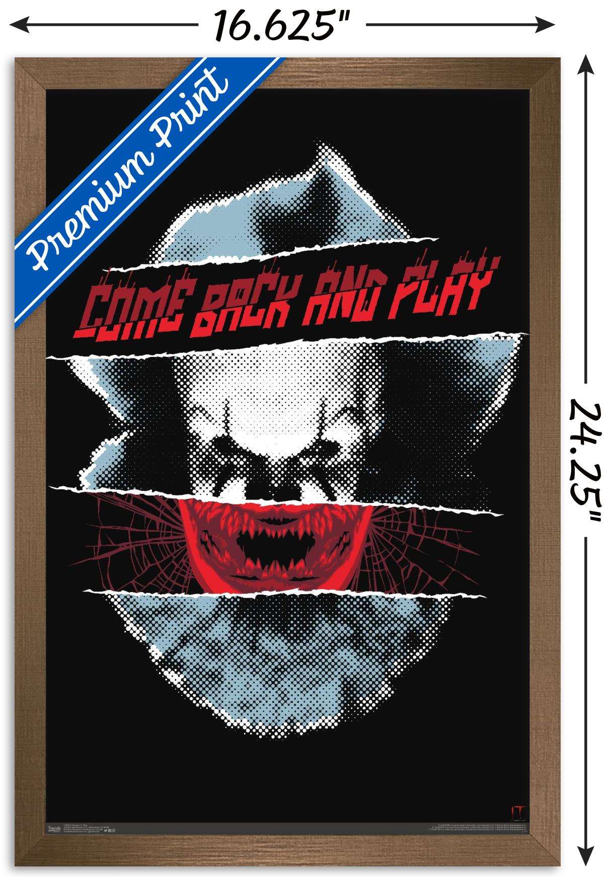 IT: Chapter 2 - Play Wall Poster, 14.725" x 22.375", Framed
