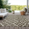 thumbnail image 6 of Addison Rugs Chantille Indoor/Outdoor Transitional Diamonds Brown Washable Rectangle Rug, 8' x 10', 6 of 6