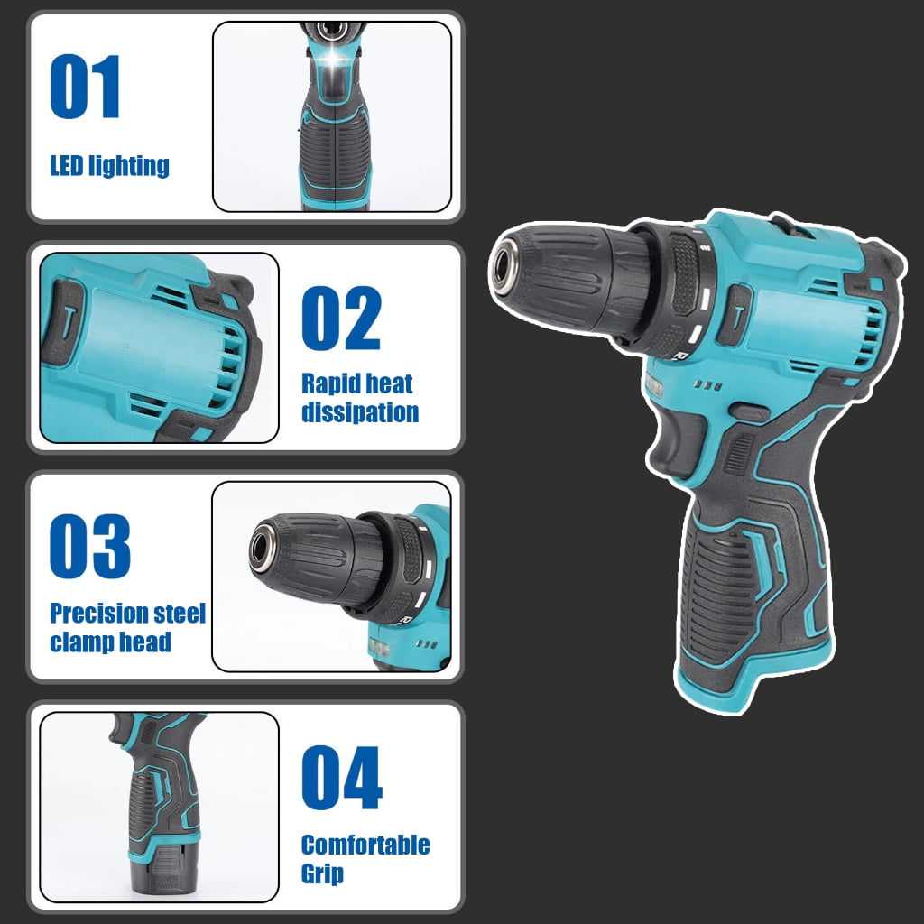 Power Electric Screwdriver Rechargeable Cordless Screwdriver Accessories With LED Flashlight Electric Screwdriver Tool