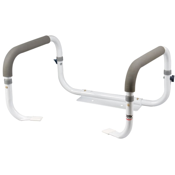 Barra de seguridad para inodoro Carex Health Brands blanca de aluminio/plástico
