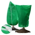 thumbnail image 1 of Ruifaya KWJNH Cubiertas para plantas con protección contra congelamiento, 60 x 80 cm, cubiertas para árboles, cubiertas para plantas con congelamiento, cremallera, cordón para plantas con tela para, 1 of 7