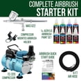 thumbnail image 2 of Master Airbrush Multi-Purpose Gravity Feed Airbrushing System Kit - 6 Primary Opaque Colors Acrylic and Air Compressor, 2 of 6