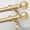 Gold, variant on Long Silver Curtain Rod 36-122 Inch, 1 Inch Adjustable Heavy Duty Curtain Rods for Windows, Decorative Modern Window Treatment Rods, Splicing Metal Drapery Pole, Easy Installation