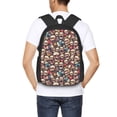 thumbnail image 4 of Disketp rock record music Skull Mochila Minimalista de Gran Capacidad, Mochila de Viaje para Escuela, Trabajo o Uso Diario, 4 of 6