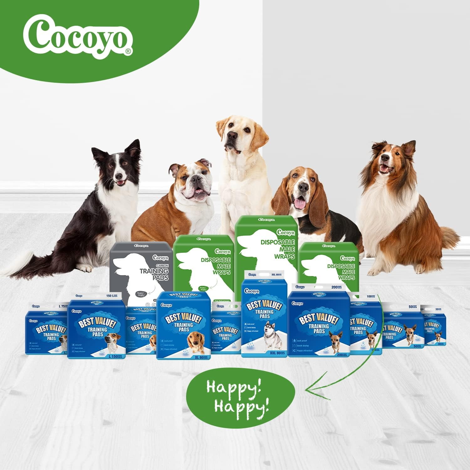 Cocoyo  Y21 Puppy Training Pads, Ultra Charcoal Dog Pee Pad (Carbon, XL 28x34 inch, 40ct)