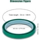 thumbnail image 2 of 2 Rolls High Temperature Adhesive Tape, 10mm x 33m (108ft) Thermal Adhesive Tape for Sublimation Painting Printed Circuit Boards Powder Coating (Green, 2 of 5