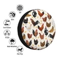 thumbnail image 4 of Yiaed Roosters and Chickens Print Tire Wheel Cover, Waterproof Spare Tire Cover Fit for Jeep, Truck,Trailer, RV, SUV, Camper and Most Vehicle-14 inch, 4 of 6