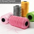 QIUYI Polypropylene Macrame Cord 1.5mm x 218 Yards, 3Strand Twisted