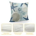 thumbnail image 4 of Shiartex  Nautical Coastal Pillow Covers Beach Ocean Themed Decorative Couch Pillow Cases Starfish Seashell Throw Pillows Home Decor for Living Room Bedroom Bed Cushion Outdoor, 4 of 5