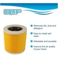 thumbnail image 2 of HQRP Cartridge Filter for Karcher K 2000, K 2150, K 2301, K 2901 F, K 4000 TE, K 1000, K 2.101, K 2.201 Nordic, K 2.301, K 4.000 TE, VC6100, VC6200, VC6300 Wet & Dry Vac Vacuum Cleaner, 2 of 6