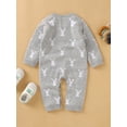 thumbnail image 5 of Aunavey Baby Girl Boy Sweater Toddler Long Sleeve Rabbit Jumpsuits Kid's Knitted Bunny Romper for Easter Outfit, 5 of 6