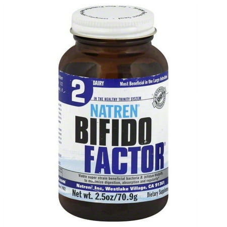 Natren Bifido Factor 2 Probiotic Dairy Free Powder, 2.5 Oz
