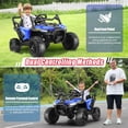 thumbnail image 5 of Funcid 12V Ride on Toys with Remote Control, Electric Car for Kids, 2*100W Engines Ride on Cars w/ Bluetooth, Battery Indicator, Knob Volume Control, 3.1 MPH, Age 3-6, Blue, 5 of 7