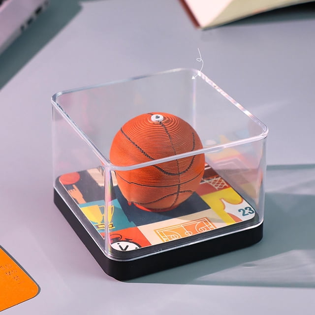 Calendario 3D Time Piece 2025, calendario de escritorio, bloc de notas con forma de baloncesto, bloc de notas 3D portátil para regalo de cumpleaños de