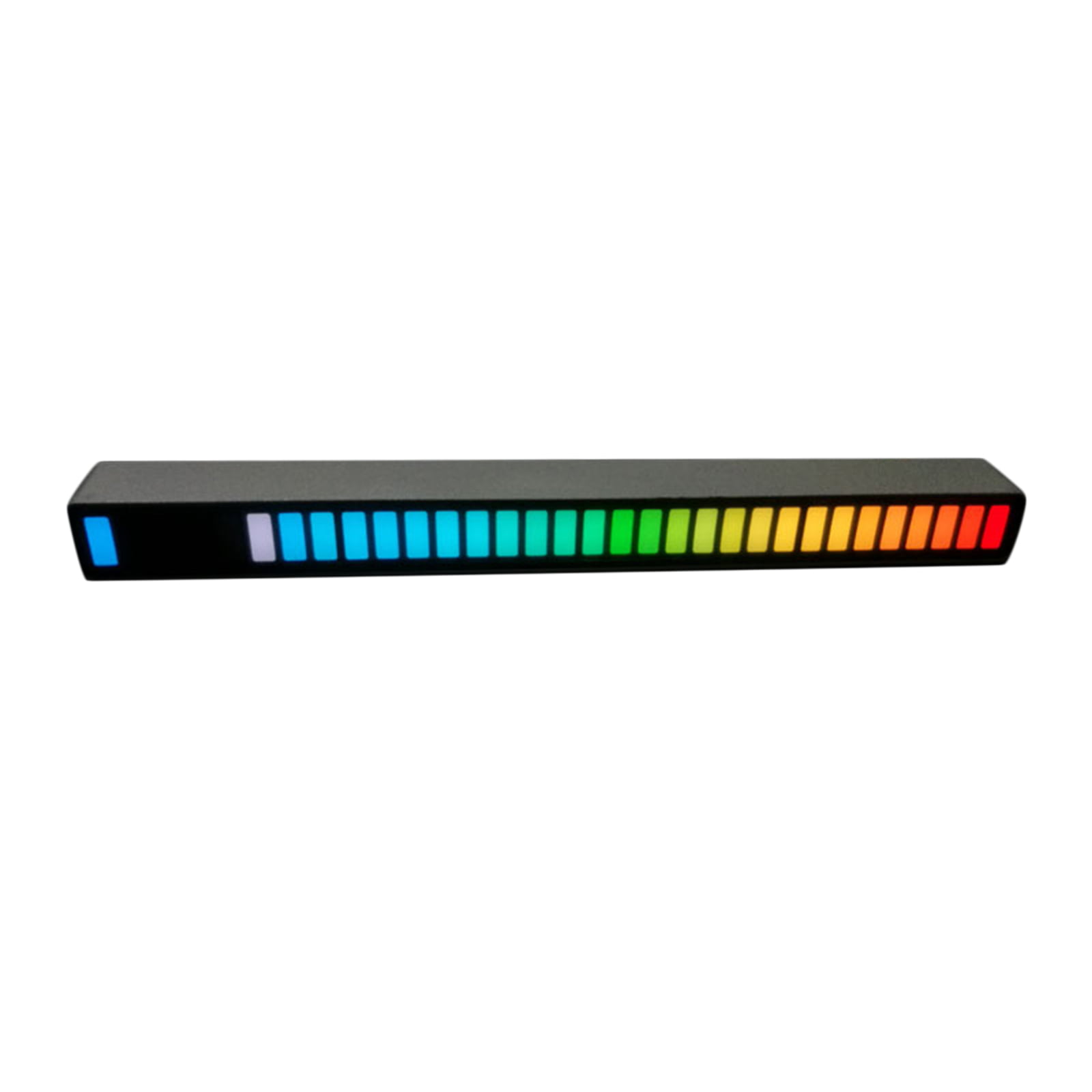 Details about   Voice-Activated Rhythm Music LED Light 32 LED RGB Strip Lights Silver 
