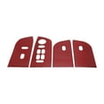 thumbnail image 1 of Cubierta del panel del interruptor de elevación de la ventana Unique Bargains para Ford F150 2004-2008 Delante Detrás Botón de control de ventana del automóvil Fibra de carbono roja, 1 of 6