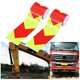 thumbnail image 3 of 2PC Warning Strip Lattice Reflective Film Body Sticker Warning Tape Fluorescent Safety Night Conspicuity Arrow Sticker (Fluorescent Yellow Red Arrow), 3 of 4