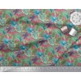 thumbnail image 3 of Soimoi Viscose Chiffon Fabric Tropical Leaves Print Fabric by The Yard 42 Inch Wide, 3 of 3