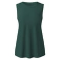 thumbnail image 4 of Tittly Vest for Women Tank Tops Women's Summer Sleeveless Tank Top Loose Fit Casual Crew Neck T Shirts Basic Tee Tops Vest Tops for Women Womens Tops AG L, 4 of 5