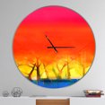 thumbnail image 2 of Designart 'arbre et Ciel Rouge Saison Printanière' Horloge Murale Moderne, 2 of 6