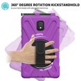 thumbnail image 6 of XYX Case for Samsung Galaxy Tab Active3 8.0 inch SM-T575 with 360 Degree Rotating, Hand Strap, Shoulder Strap, Purple, 6 of 7