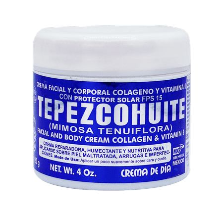 DEL INDIO PAPAGO Tepezcohuite Day Cream 4 oz (mimosa tenuiflora)