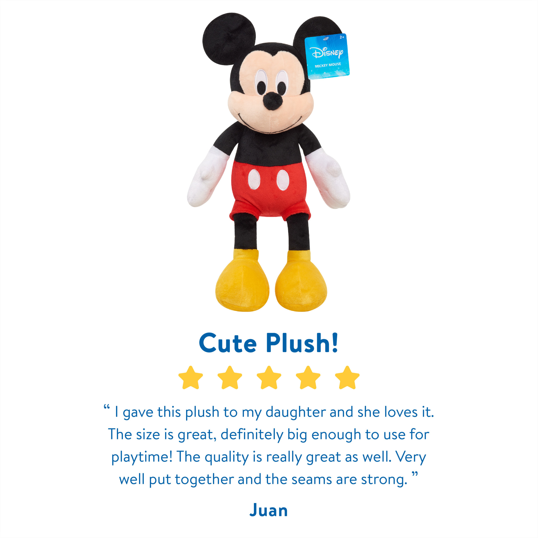 Disney Mickey Mouse 19-Inch Plush Stuffed Animal photo 3