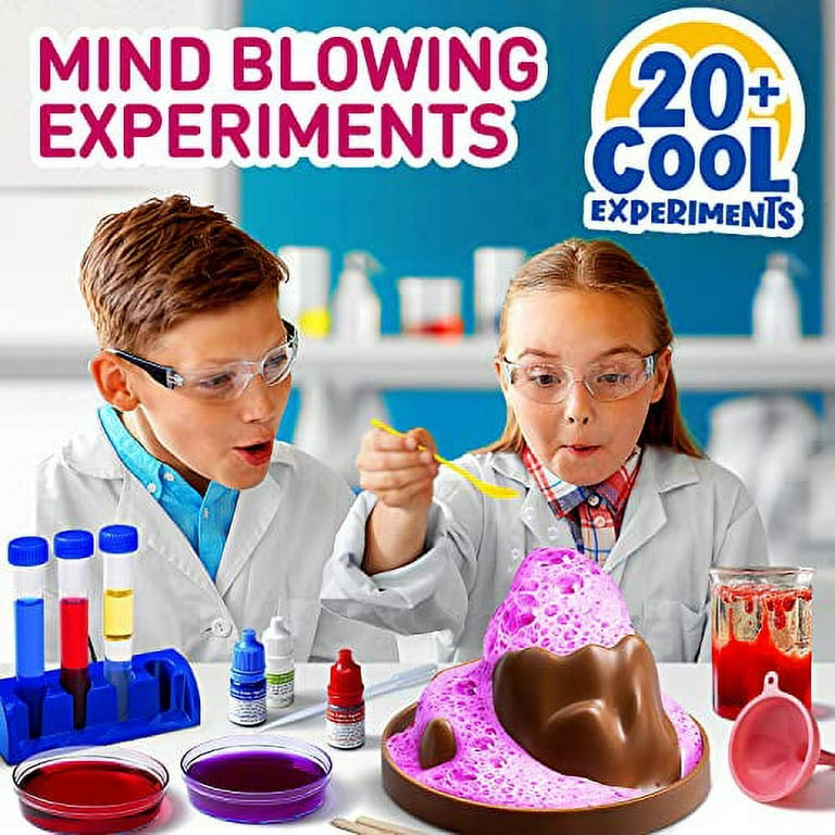 56 Experiment Set for kids-School Laboratory Science Experiment Kits  ,Educational Toy Gifts for Boys and Girls,Ages 3- 9 Years, Grow Crystals,  Make