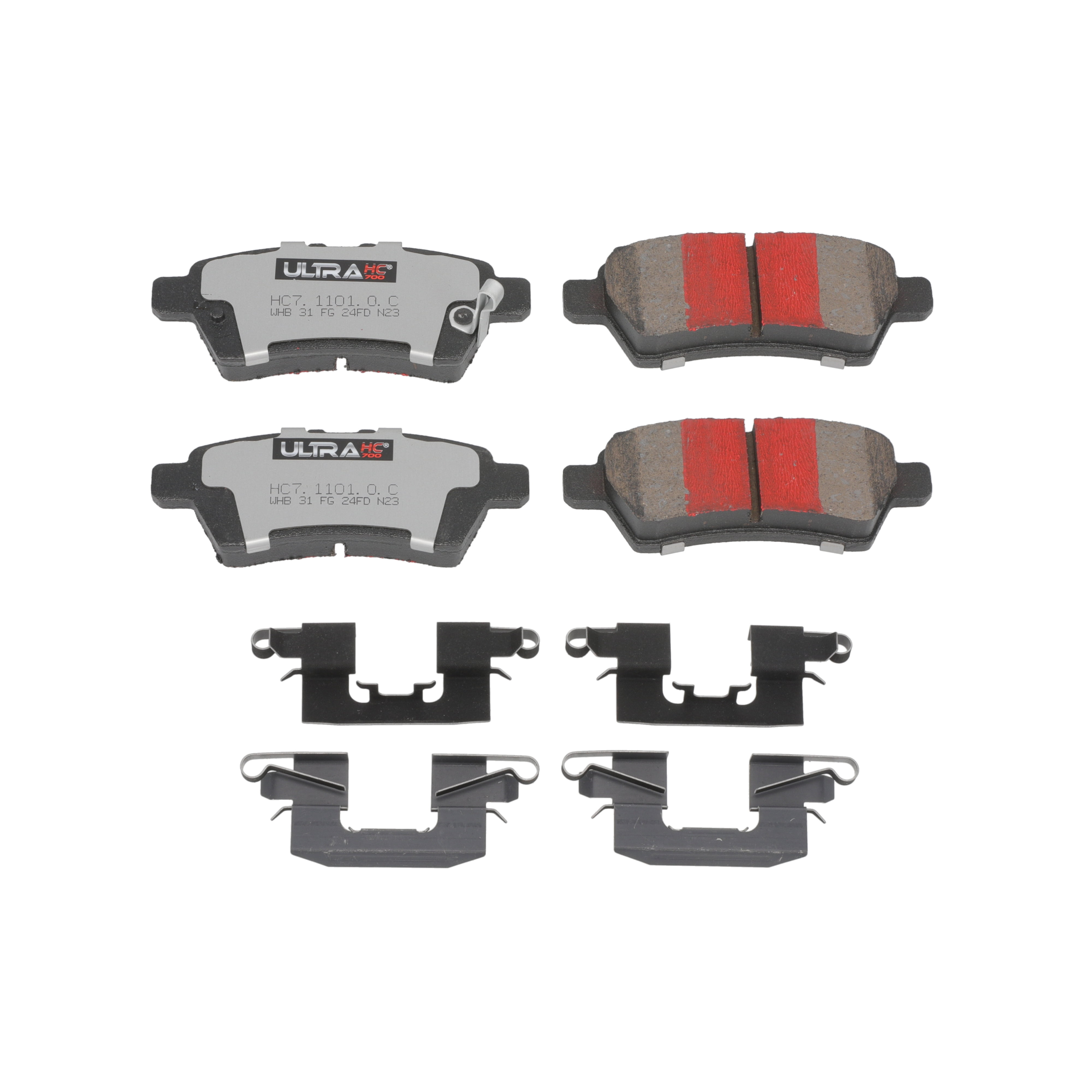 UltraHC 700 Brake Pad Set, Rear HC7.1101.0.C, Nissan Pathfinder 2012-2004