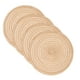 thumbnail image 1 of Uxcell 4 Pcs Manteles Individuales Redondos Tejidos, Mantel Lavable de 7 Pulgadas Resistente al Calor, Mantel Decorativo para Mesa de Comedor, Encimera, Caqui, 1 of 7