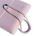 thumbnail image 3 of QIQUWOHUL Freshwater Cultured Pearl Necklace For Women With AAA+ Quality Real Pearls | 20 Inches Pearl Strand With 925 Sterling Silver Clasp And Box, 3 of 6