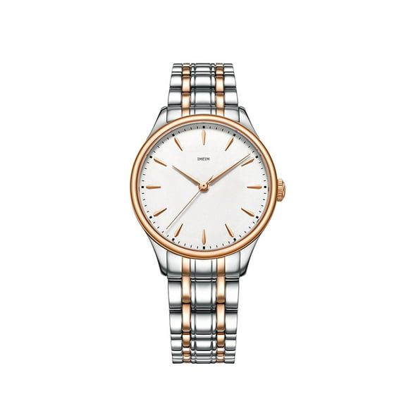 IMEIM Watches, Women's Stainless Steel Watch, Small Wrist Elegant Gold Silver Two Tone Bracelet Dress Watch for Women