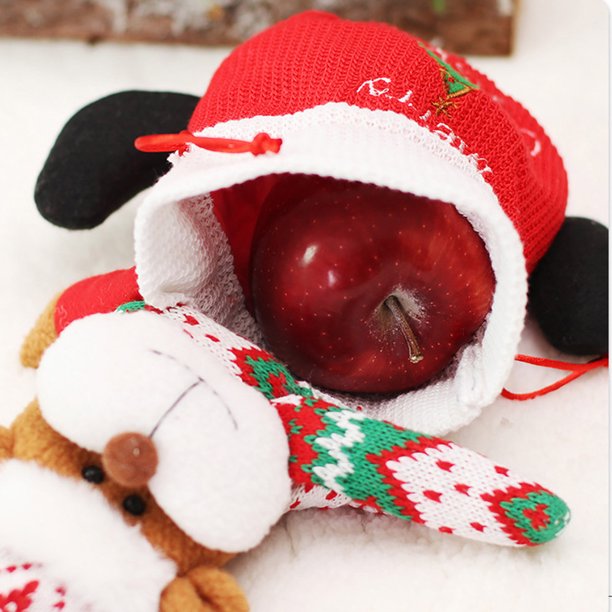 Bolsa de dulces de Navidad con cordón bolsa de regalo de embalaje bonita creativa para aperitivos de joyería JShteea Libre de BPA