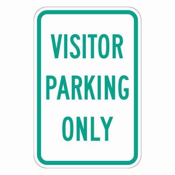 Lyle Visitor Parking Sign,18" x 12, T1-1033-EG_12x18 T1-1033-EG_12x18