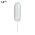 thumbnail image 2 of Limei 50pcs 4ml Plastic Pipettes Heart Round Rectangular Plastic Squeeze Transfer Pipettes Suitable for Chocolate, Cupcakes, Strawberries (Rectangular), 2 of 7