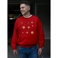 thumbnail image 2 of Celestial Zodiac Emoji - Astrology Horoscope Constellation Men's Sweatshirt, 2 of 4