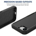 thumbnail image 5 of KOMI iPhone 16E Case: Dual Layer Protective Heavy Duty Cell Phone Cover Shockproof Rugged with HD Screen Protector - Military Protection Bumper Tough - Apple iPhone 16E / SE 2025 / SE4, Black, 5 of 8