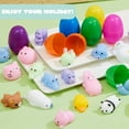 thumbnail image 6 of Joyfy 72 Packs Prefilled Easter Eggs with Mochi Toys,Mochi Squishies Stress Relief Toys Stuffed Plastic Easter Eggs for Easter Basket Kids, 6 of 7