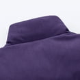 thumbnail image 6 of Men's Thickened Colorblock Full Zip Vest Fall Winter Warm Lightweight Stand Collar Sleeveless Vest for Outdoor Activities Gift,Purple,S, 6 of 8