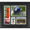 New York Giants Team Logo Framed 15" x 17" Collage with Game-Used Football